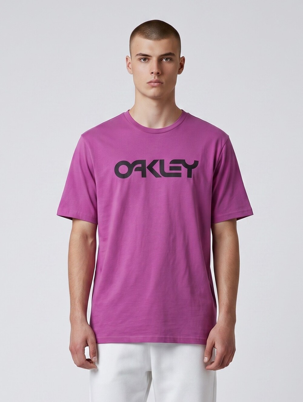 Oakley Magenta Short-Sleeve Logo Tee